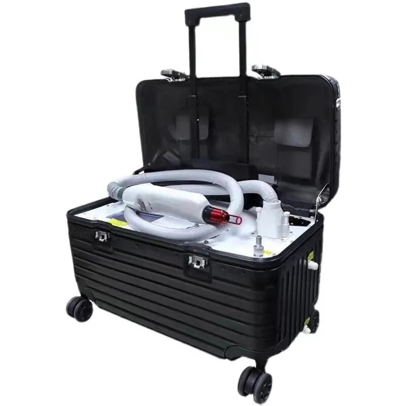 Suitcase Tattoo Removal ND Yag Pico Laser Spot Eliminate Carbon Fiber Stripping Red Aiming Point Skin Pigment Removal Machine