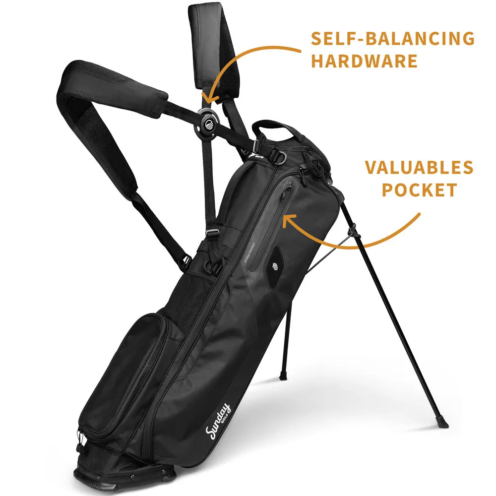 Sunday Golf El Camino Stand Bag - Matte Black