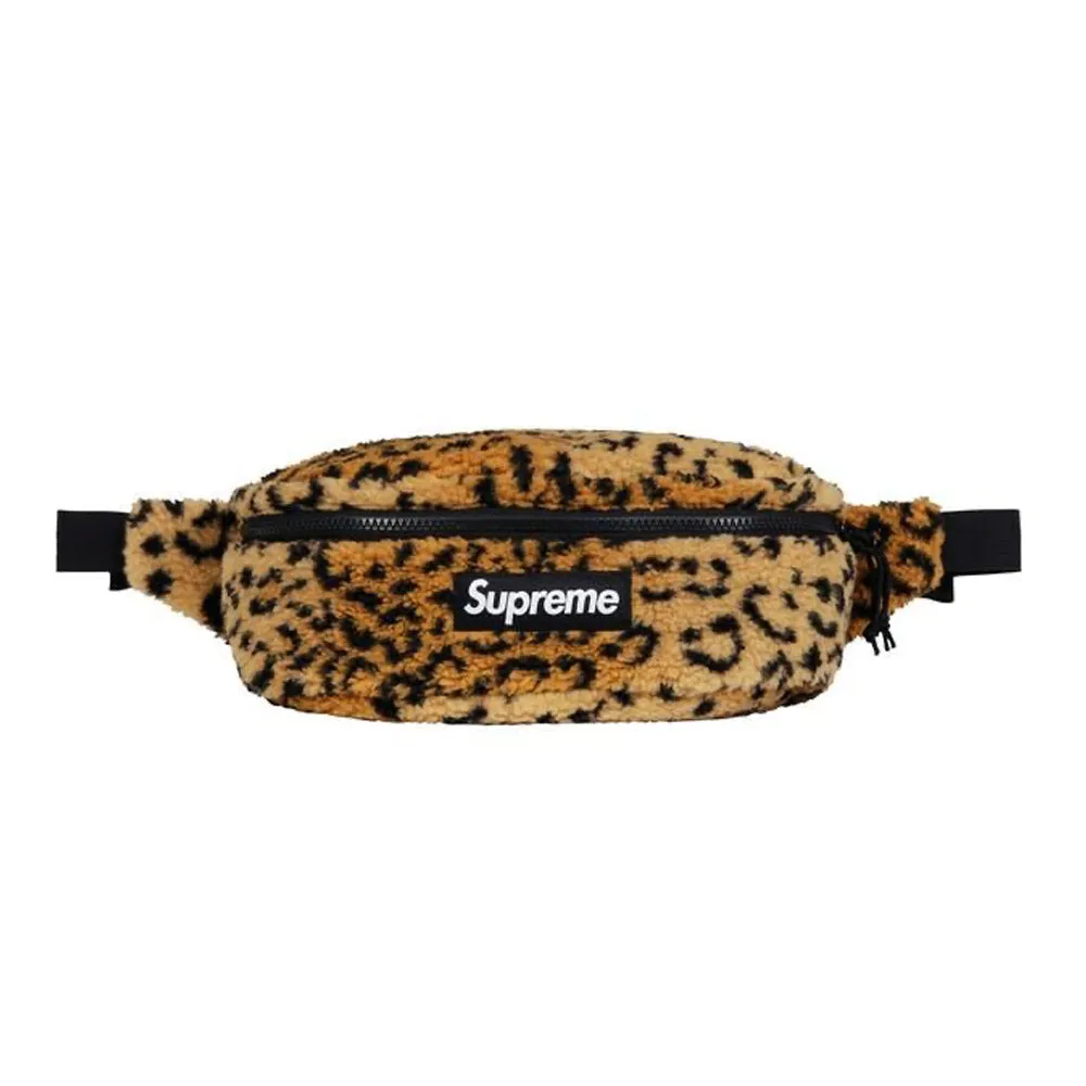 SUPREME LEOPARD WAIST BAG YELLOW -