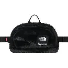 Supreme The North Face Faux Fur Waist Bag Black