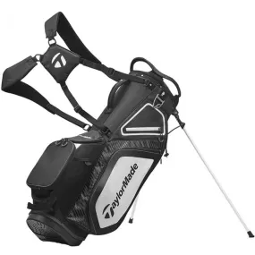 TaylorMade Pro 8.0 Stand Bag - Black/White/Charcoal