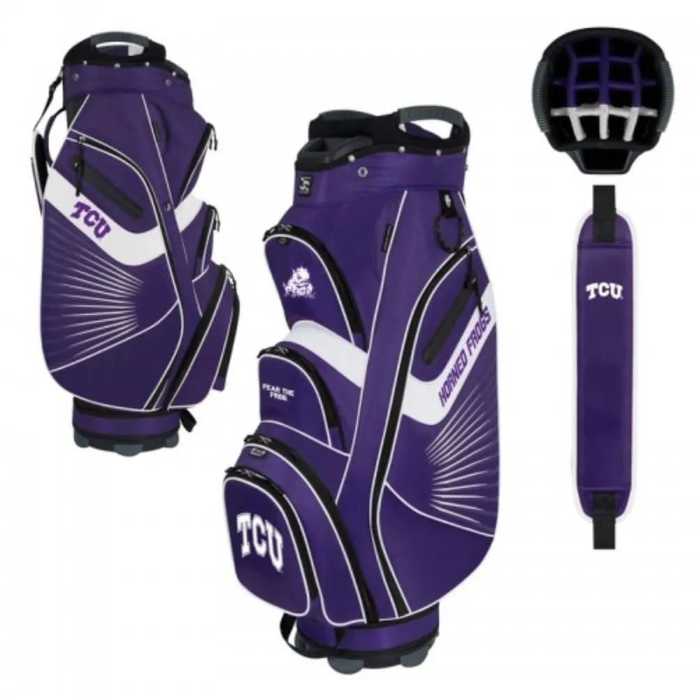 TCU Horned Frogs WinCraft "The Bucket II" 14-Way Cooler Cart Golf Bag