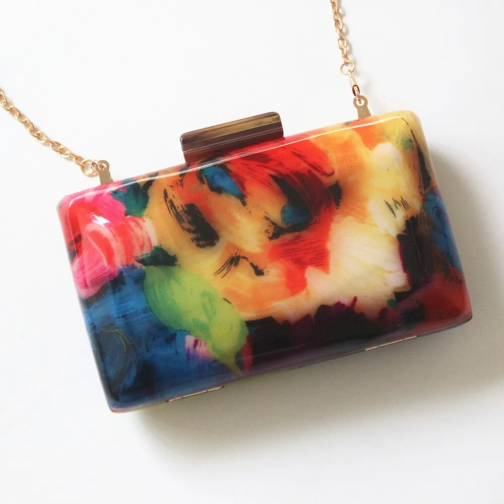 TEEK - Abstract Color Strokes Clutch