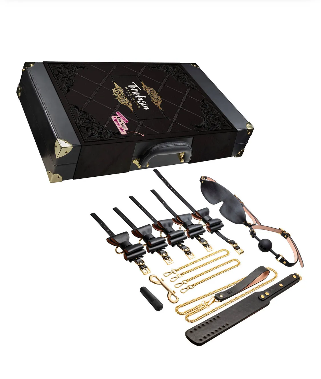 TEMPTASIA SAFE WORD 9 PIECE BONDAGE KIT WITH SUITCASE