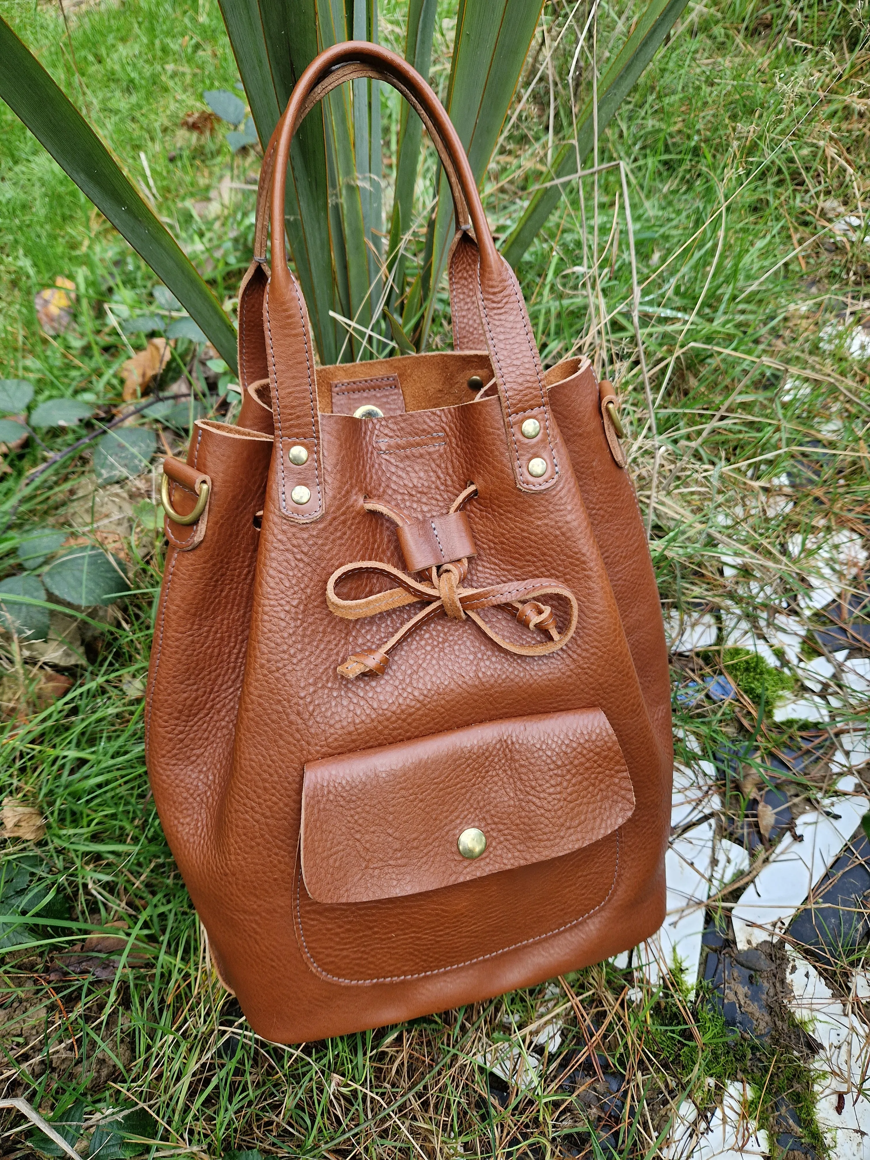 The Markwick drawstring bag Chestnut