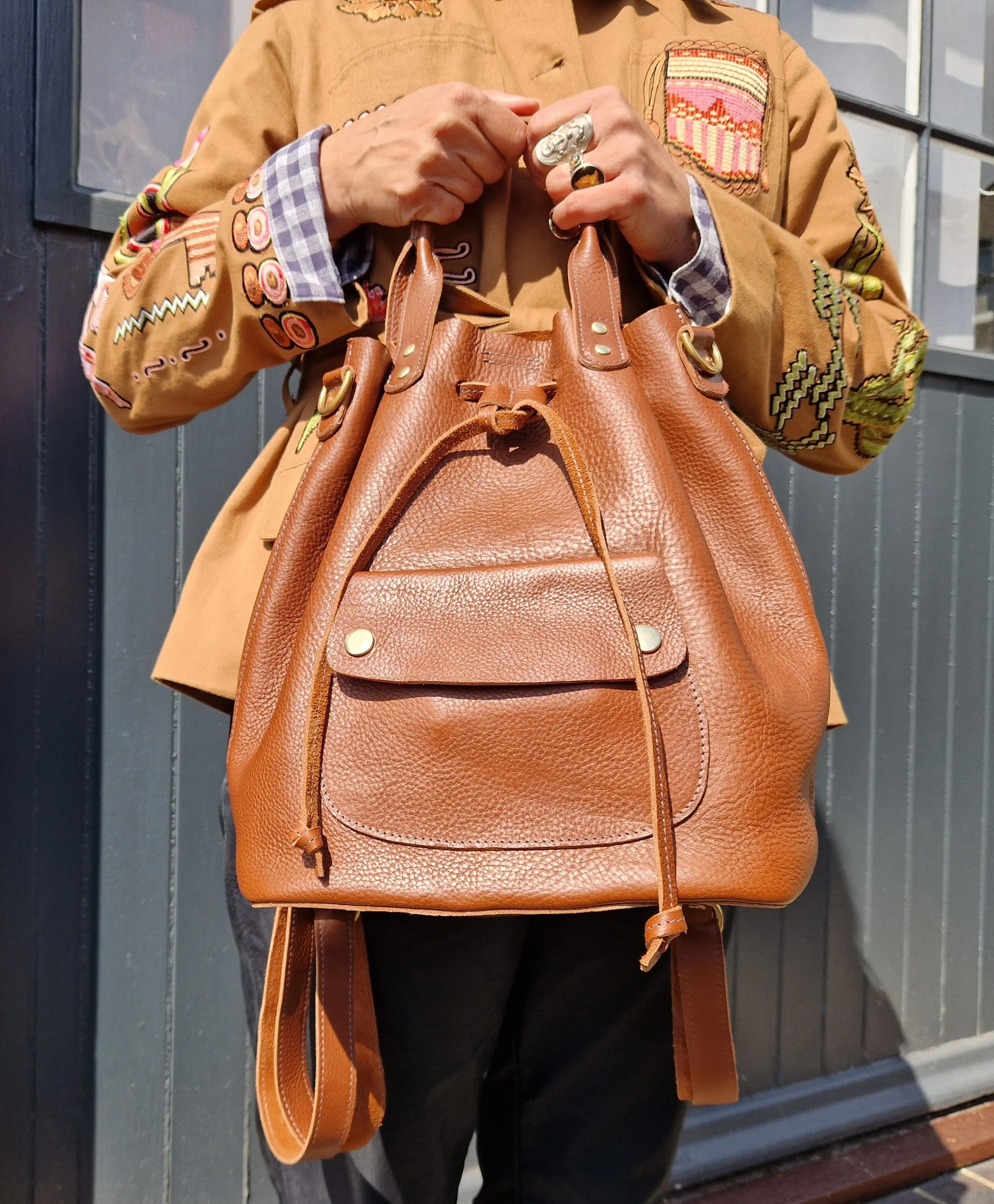 The Markwick drawstring bag Chestnut