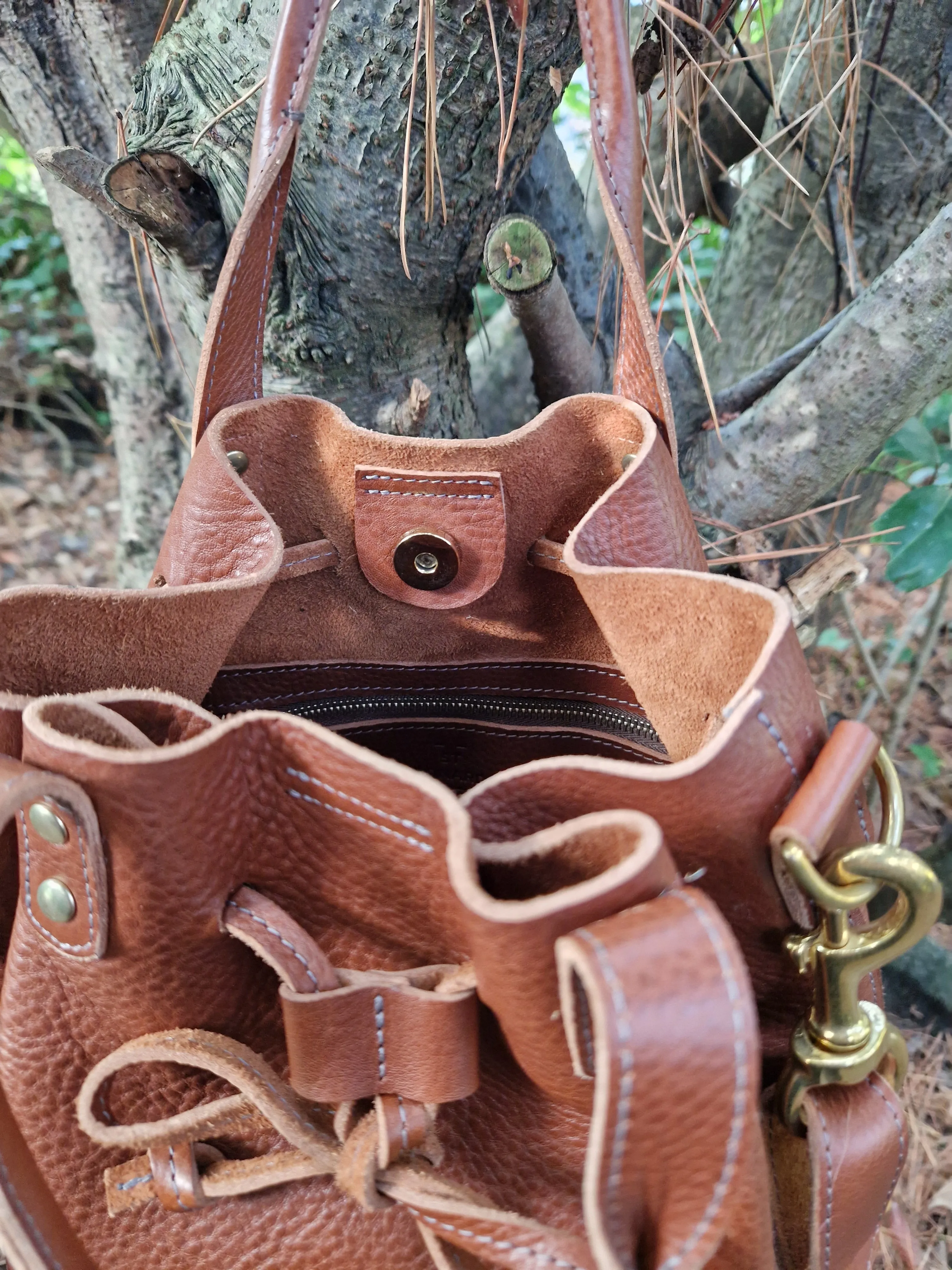 The Markwick drawstring bag Chestnut