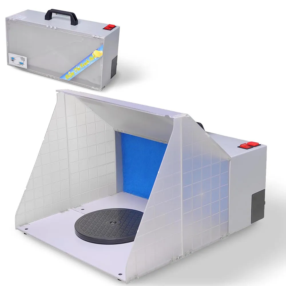 TheLAShop Airbrush Hobby Paint Spray Booth with Fan Filter