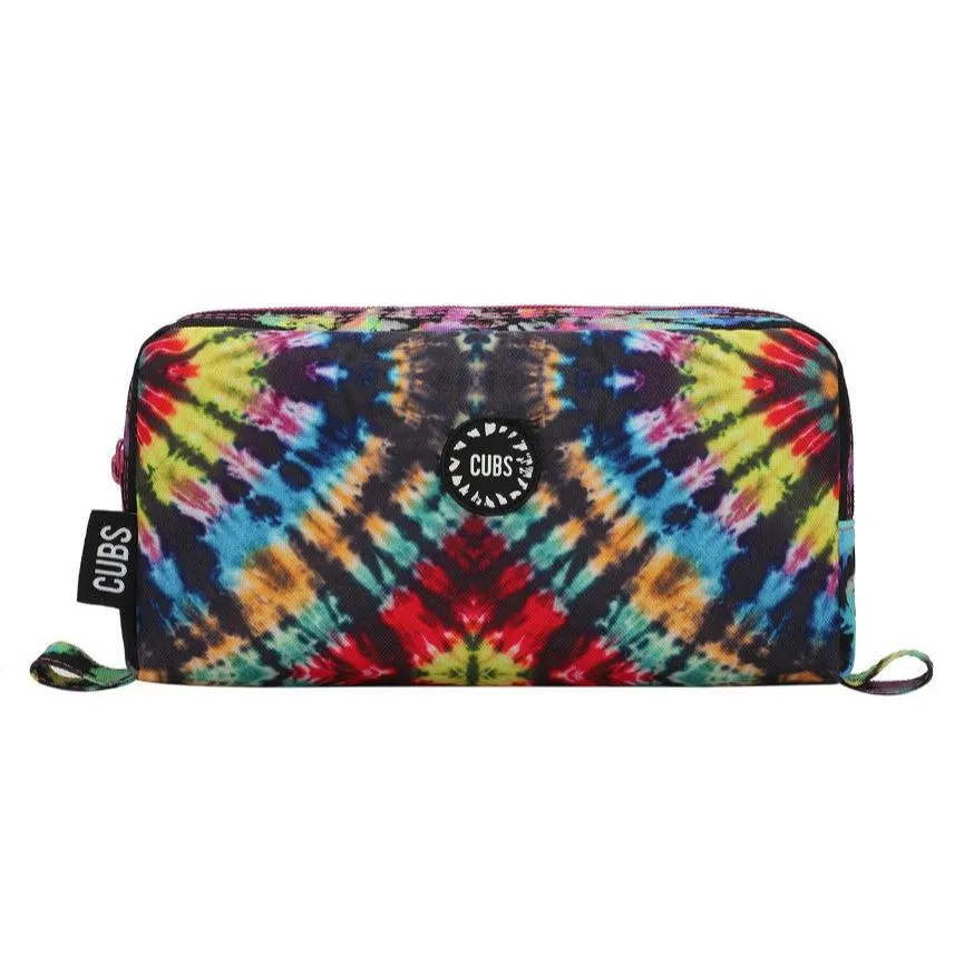 Tie Dye Colorful Black Pencil Case