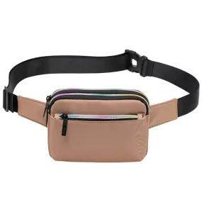 TINTAT T2016 Casual Lightweight Mini Sports Phone Waist Bag(Coffee)