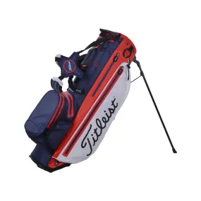 TITLEIST Players 4  StaDry Stand Bag (White/Navy/Red)