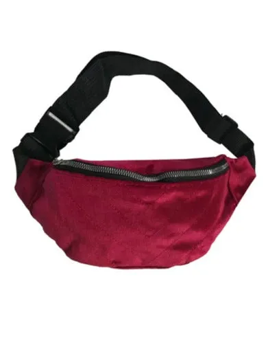 TP269 - Velvet Fanny Pack Waist Bag