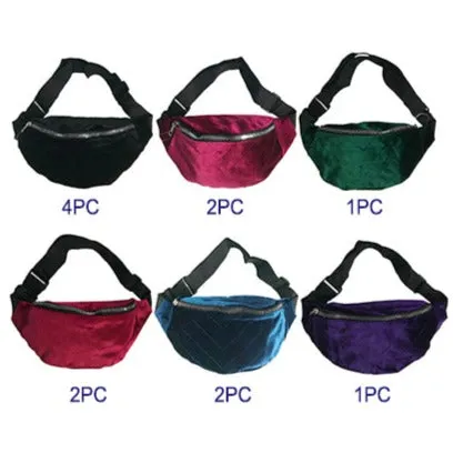 TP269 - Velvet Fanny Pack Waist Bag