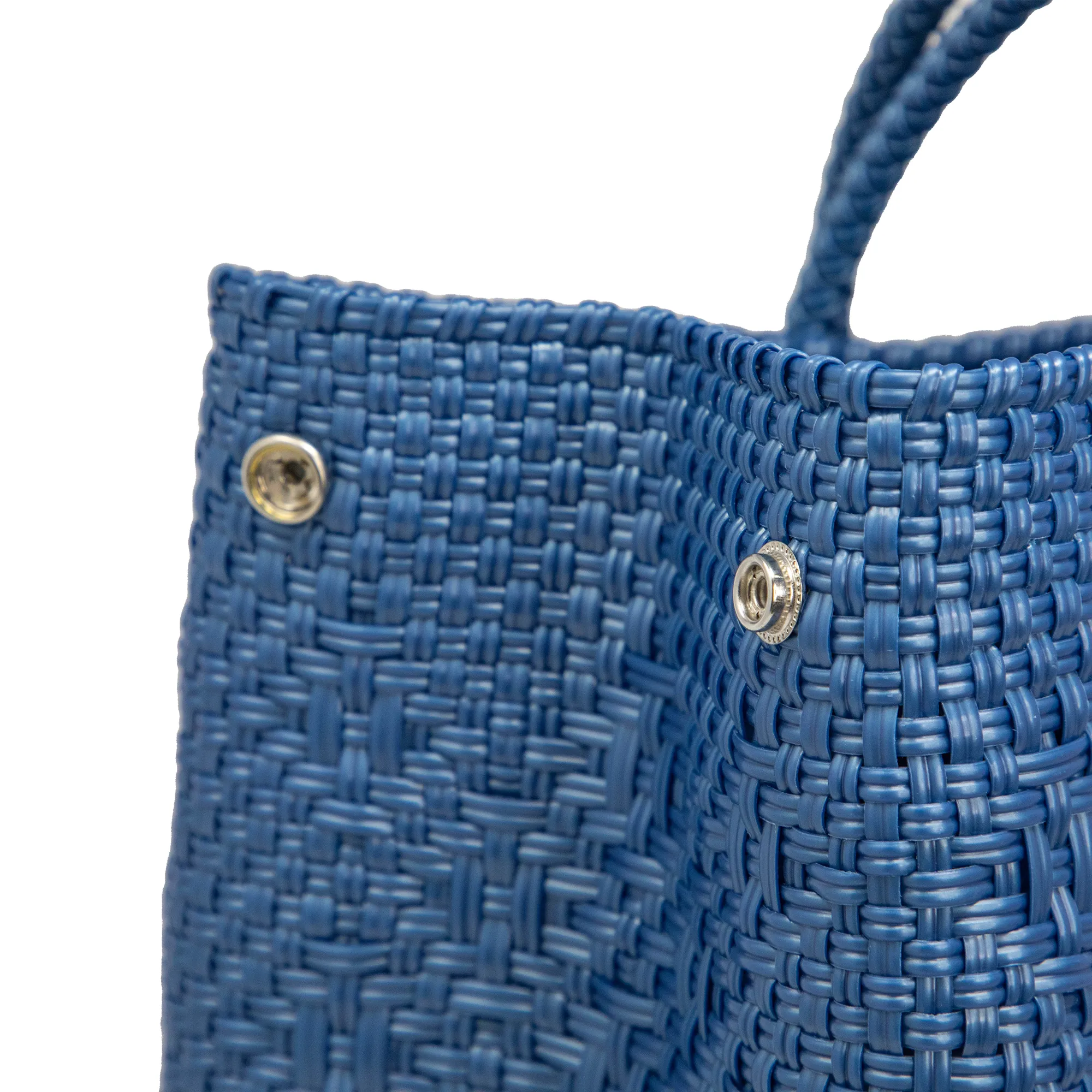 TRAVEL DENIM BLUE TOTE WITH CLUTCH