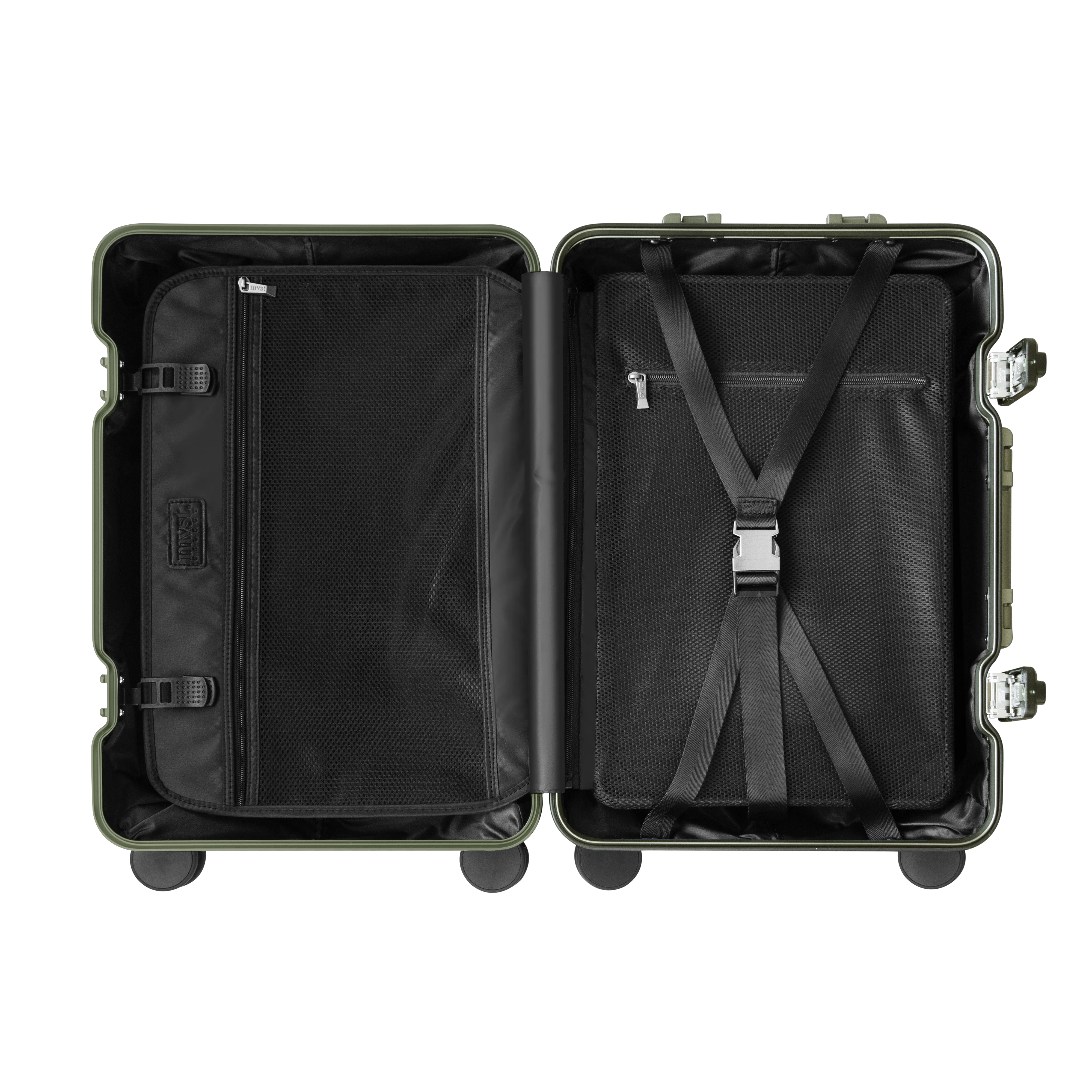 TREK Aluminum Suitcase Army Green