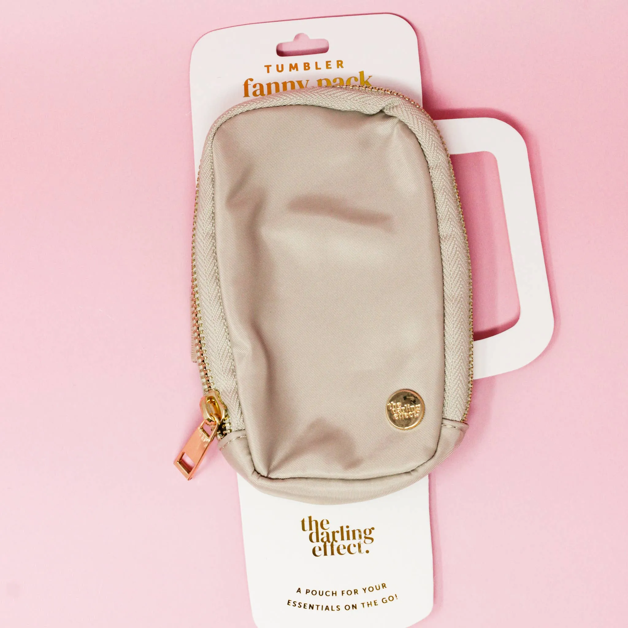 Tumbler Fanny Pack in Natural Beige OR White - ALL SALES FINAL