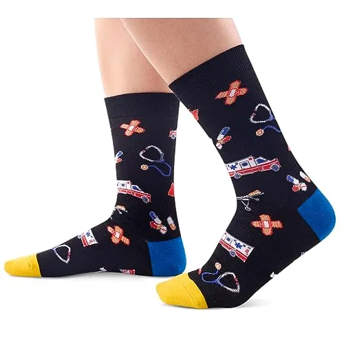 Unisex EMT Socks, Pharmacy Socks, Paramedic Socks, Physical Socks, EMT Gifts, Medical Gifts, PA Gifts, EMT Driver Gifts, Ambulance Drivers Gifts