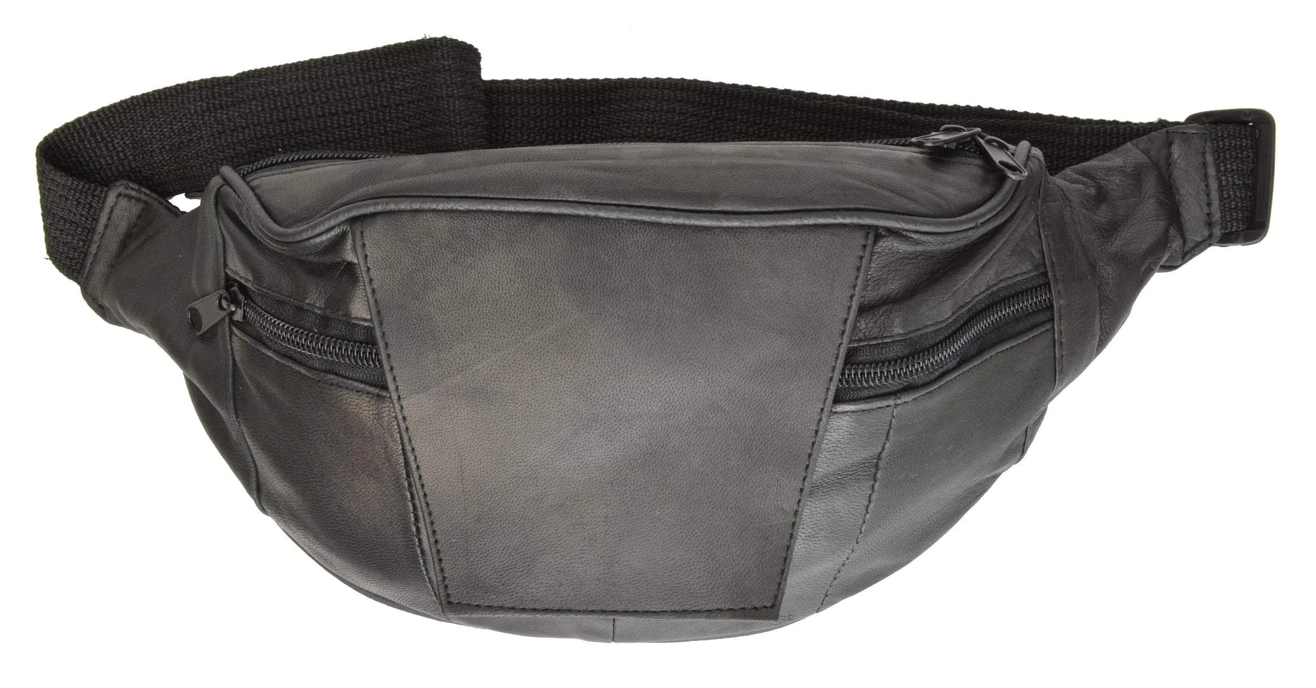 Unisex Genuine Leather Fanny Pack Waist Pouch Belt Bag Purse Hip Pouch Travel