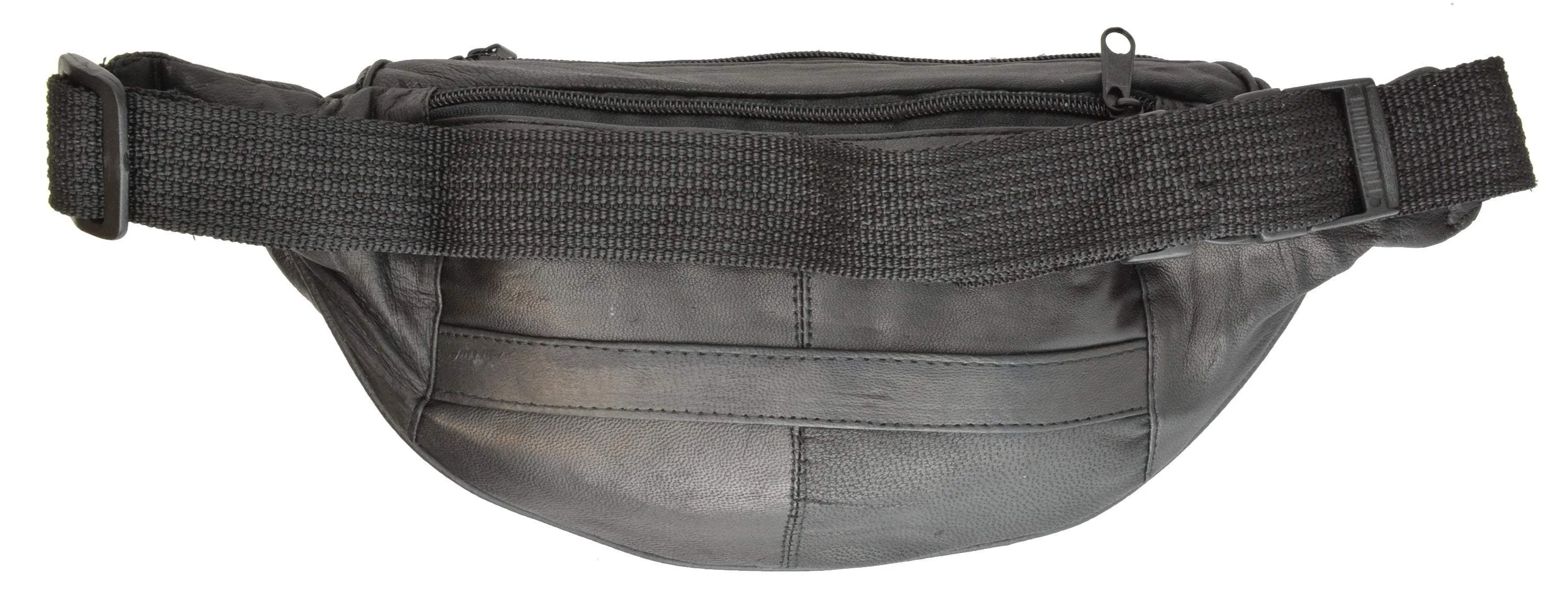 Unisex Genuine Leather Fanny Pack Waist Pouch Belt Bag Purse Hip Pouch Travel