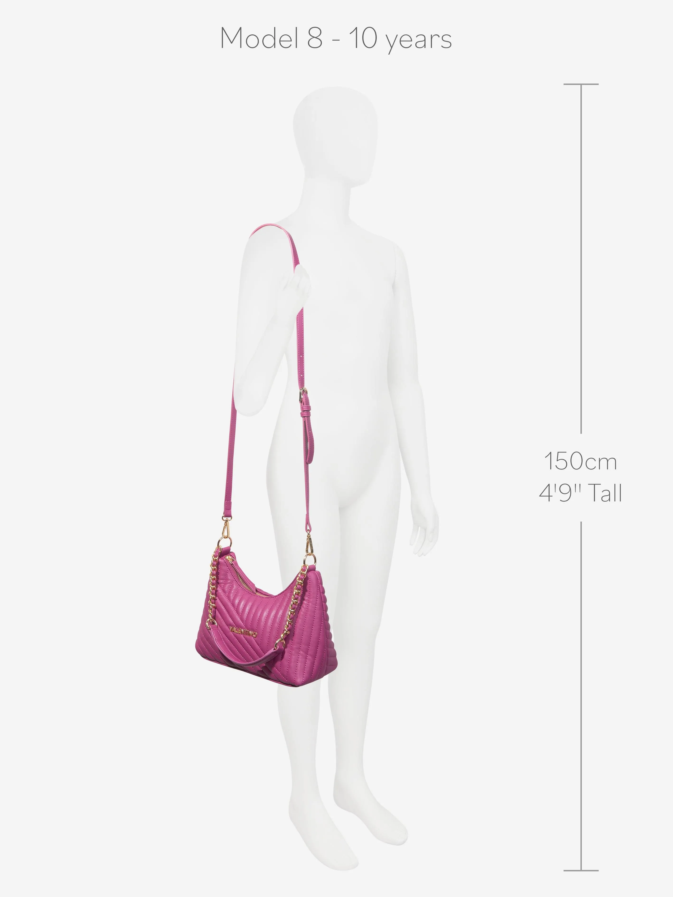 Valentino Girls Laax Hobo Bag in Purple (W: 27cm)