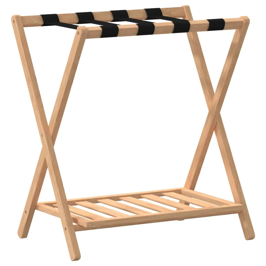 vidaXL Luggage Rack 68x38x58 cm Bamboo