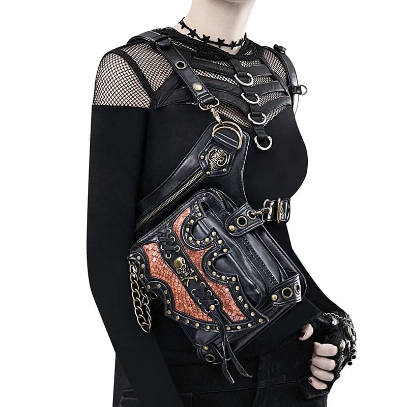 Vintage Steampunk Bag Retro Rock Gothic Retro Bag