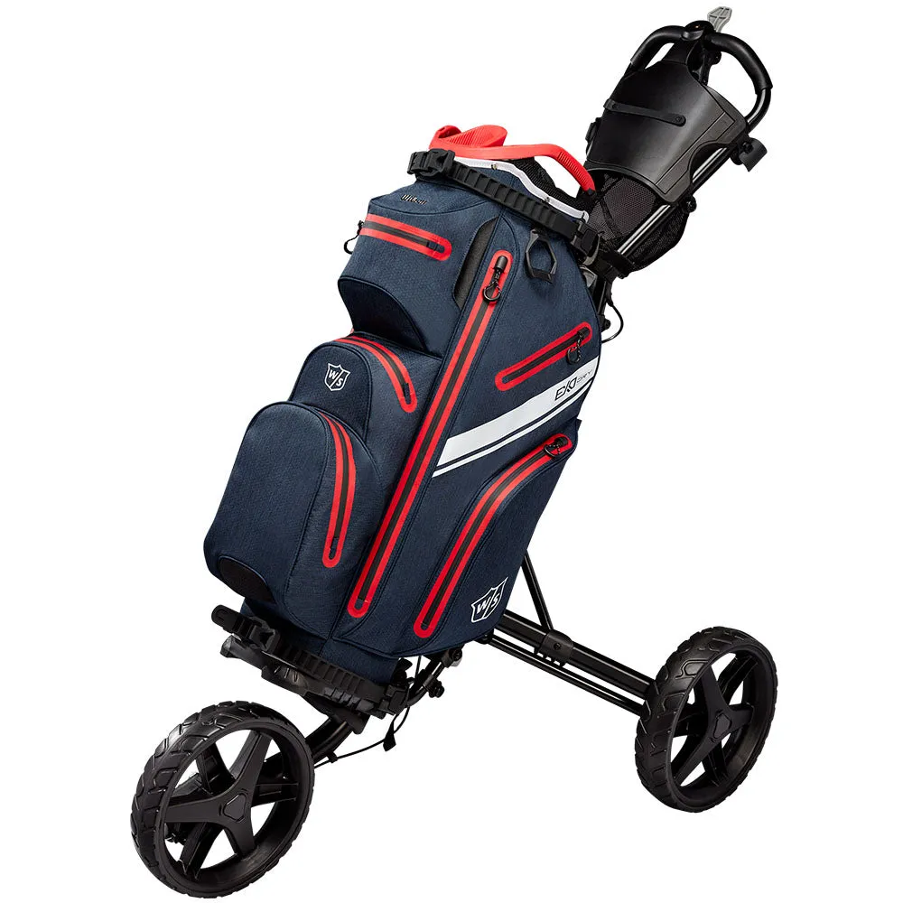 Wilson Exo Dry Waterproof Cart Bag - Navy/Red/White