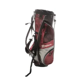 Wilson Stand Bag - Claret/Black/Grey