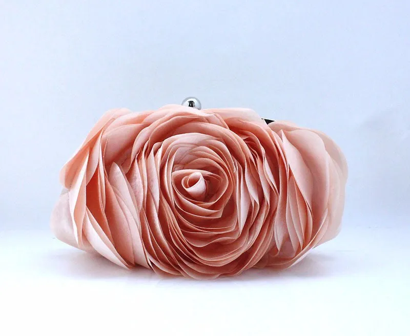 Women's Fashion Flower Clutch Wedding Bag