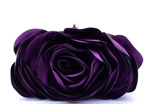 Women's Fashion Flower Clutch Wedding Bag