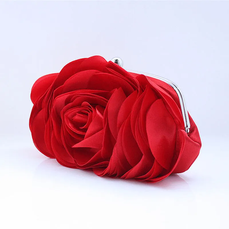 Women's Fashion Flower Clutch Wedding Bag