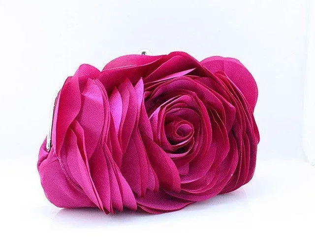 Women's Fashion Flower Clutch Wedding Bag