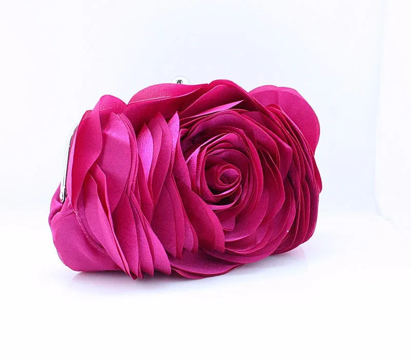 Women's Fashion Flower Clutch Wedding Bag