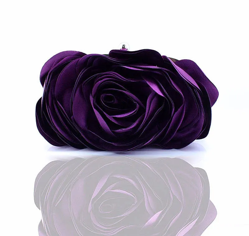 Women's Fashion Flower Clutch Wedding Bag