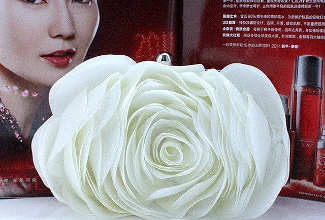 Women's Fashion Flower Clutch Wedding Bag