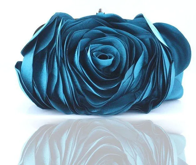 Women's Fashion Flower Clutch Wedding Bag