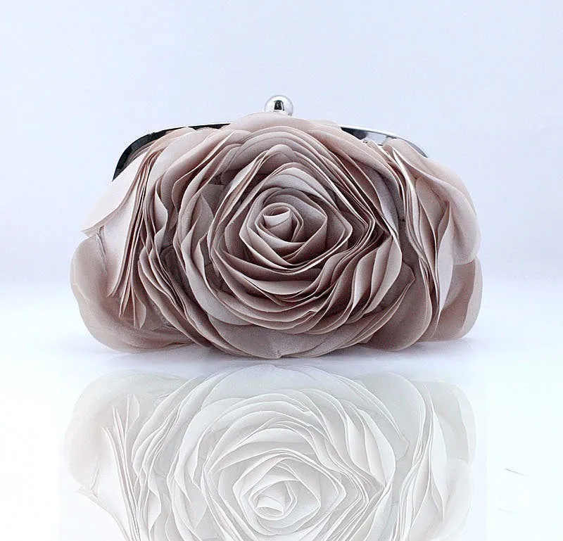 Women's Fashion Flower Clutch Wedding Bag