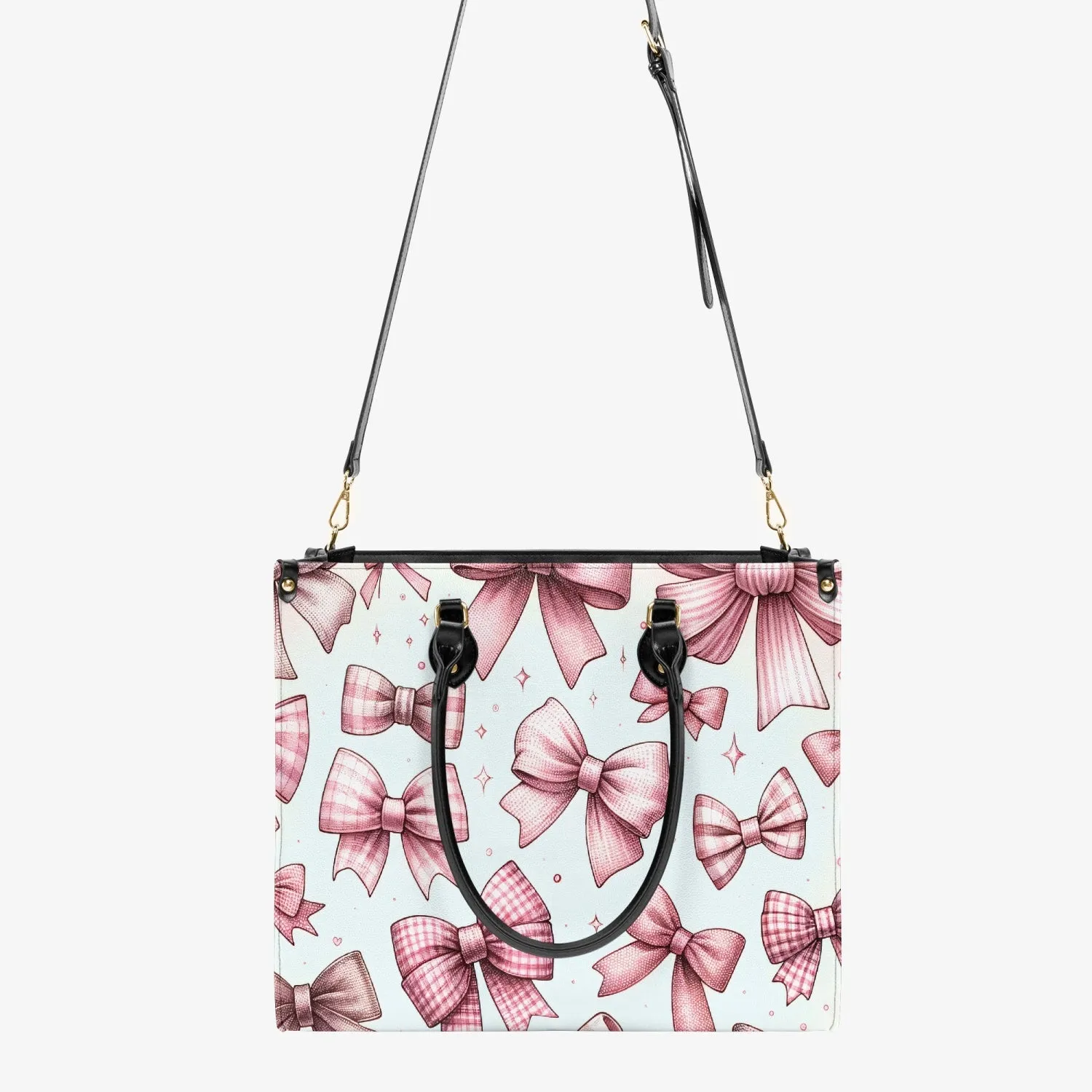 Women's Tote Bag - Ribbon's and Cherries - Rockabilly Ribbon Roll