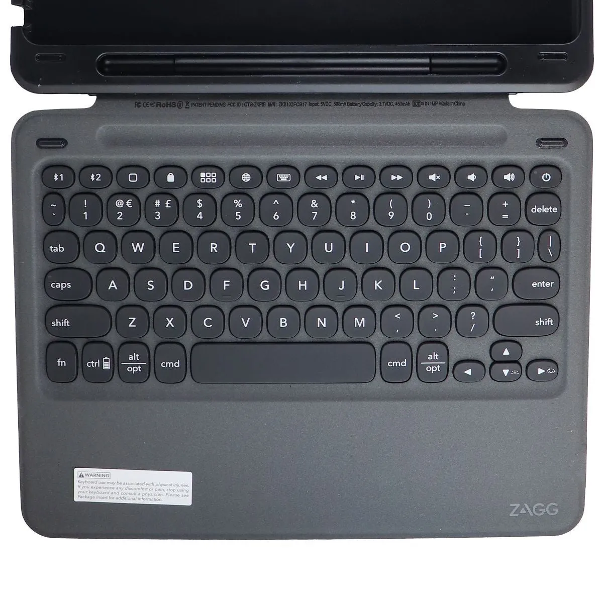 ZAGG Slim Book Go Wireless Backlit Keyboard Case for iPad 10.2 (9th/8th/7th Gen)